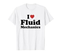 I Love Fluid Mechanics Student Major Graduation Maglietta