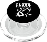 I Love Football - Pallone da calcio con stelle scintillanti PopSockets PopGrip per MagSafe