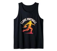 I Love Football Running Back Giocatore di Football Americano Canotta