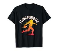 I Love Football Running Back Giocatore di Football Americano Maglietta