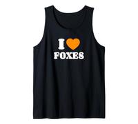 I Love Foxes Cuore Amo Le Volpi Canotta