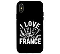 I Love France Eiffel Pane Grano Custodia per iPhone X/XS