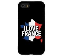 I Love France Mappa francese Orgoglio patriottico Custodia per iPhone SE (2020) / 7/8