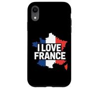 I Love France Mappa francese Orgoglio patriottico Custodia per iPhone XR