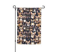 I Love French Bulldog stampa varie bandiere da giardino bandiera all'aperto decorazione cortile per veranda o prato bandiera