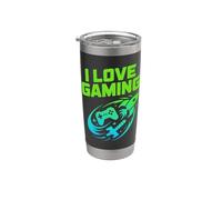 I Love Gaming Console Rocket Spada Divertimento Bicchiere termico in acciaio inox doppia parete