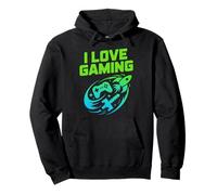 I Love Gaming Console Rocket Spada Divertimento Felpa con Cappuccio