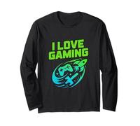 I Love Gaming Console Rocket Spada Divertimento Maglia a Manica