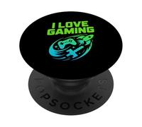 I Love Gaming Console Rocket Spada Divertimento PopSockets PopGrip Adesivo