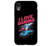 I Love Gaming Rocket Joystick Pixel Custodia per iPhone XR