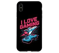 I Love Gaming Rocket Joystick Pixel Custodia per iPhone XS Max