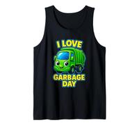 I Love Garbage Day Trash Truck Uomo Bambini Ragazzi Canotta