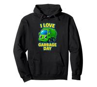 I Love Garbage Day Trash Truck Uomo Bambini Ragazzi Felpa con Cappuccio