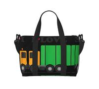 I Love Garbage Trucks - Borsone da viaggio da donna, leggero, per oggetti personali, Nero , Taglia unica
