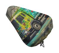 I Love Garbage Trucks - Coprisedile per bicicletta con coulisse, impermeabile, protegge dal sole e dalla polvere, unisex, per mountain bike