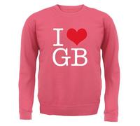 I Love GB - Felpa Per Adulti - Tour Della Band Barlow Musica Gary Concerto TT