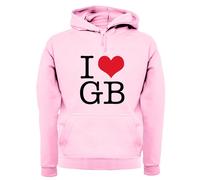 I Love GB - Felpa Per Adulti - Tour Della Band Barlow Musica Gary Concerto TT