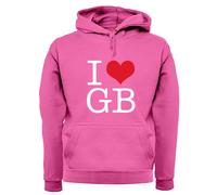 I Love GB - Felpa Per Adulti - Tour Della Band Barlow Musica Gary Concerto TT