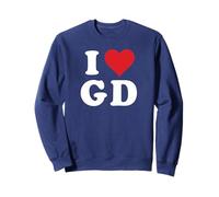 I Love GD Iniziali I Heart G.D. Nome Cognome G D Felpa