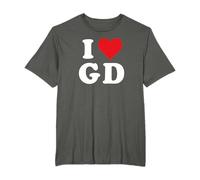 I Love GD Iniziali I Heart G.D. Nome Cognome G D Maglietta