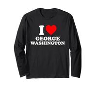 I Love George Washington Cuore Maglia a Manica