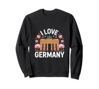 I Love Germany Porta di Brandeburgo Sakura Art Felpa