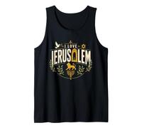 I Love Gerusalemme Israele Ebraica Ebraica Art Canotta