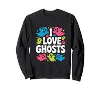I Love Ghosts Spooky Fun per Halloween Felpa