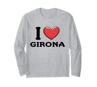 I Love Girona Spagna Maglia a Manica