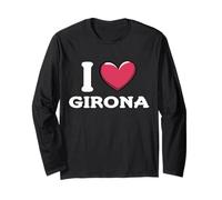 I Love Girona Spagna Maglia a Manica