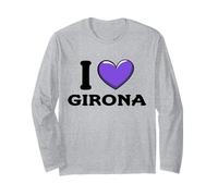 I Love Girona Spagna Maglia a Manica