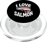I Love Gli appassionati di pesca al salmone pescano PopSockets PopGrip per MagSafe