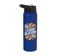 I Love Gluten Cornetti di Grano Ventaglio Pane Stainless Steel Insulated Water Bottle
