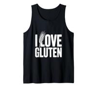 I Love Gluten Divertente Umorismo Senza glutine Canotta