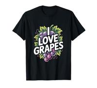 I Love Grapes Grape Lover Frutta Vite Vigneto Maglietta