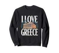 I Love Greece Omaggio Architettonico Felpa
