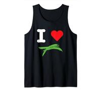 I Love Green Beans String Snap Mangia verdure sane pulite Canotta