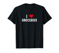 I Love Groceries Cuore Negozio di Alimentari Shopping Cassiere Cibo Maglietta