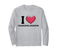 I Love Guadalajara Messico Maglia a Manica