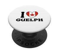 I Love Guelph Canada Bandiera Cuore PopSockets PopGrip Adesivo