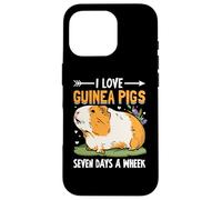 I Love Guinea Pigs Seven Days a Wheek Guinea Pigs Lover Custodia per iPhone 16 Pro