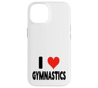 I Love Gymnastics - Barra di bilanciamento con barra irregolare a forma di cuore Custodia per iPhone 14
