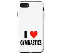I Love Gymnastics - Barra di bilanciamento con barra irregolare a forma di cuore Custodia per iPhone SE (2020) / 7 / 8