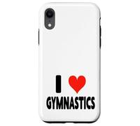 I Love Gymnastics - Barra di bilanciamento con barra irregolare a forma di cuore Custodia per iPhone XR