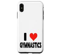 I Love Gymnastics - Barra di bilanciamento con barra irregolare a forma di cuore Custodia per iPhone XS Max
