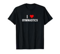 I Love Gymnastics - Barra di Salto a Forma di Cuore Maglietta