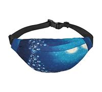 I Love Gymnastics Travel Running Large Crossbody Bag Waist Fashion Cute Waistpack Outdoor Sports Waistpack, Fiocco di neve blu, Taglia unica