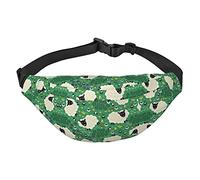 I Love Gymnastics Travel Running Large Crossbody Bag Waist Fashion Cute Waistpack Outdoor Sports Waistpack, Carino Cartoon Pecora, Taglia unica