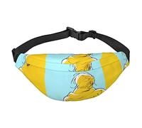 I Love Gymnastics Travel Running Large Crossbody Bag Waist Fashion Cute Waistpack Outdoor Sports Waistpack, Pesce Banana, Taglia unica