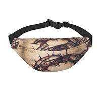 I Love Gymnastics Travel Running Large Crossbody Bag Waist Fashion Cute Waistpack Outdoor Sports Waistpack, Corona di Spine, Taglia unica